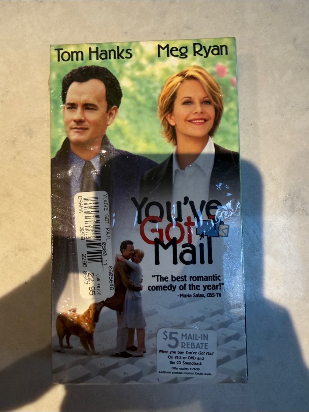 You’ve Got Mail VHS Movie Tom Hanks Meg Ryan - White & Green Cover